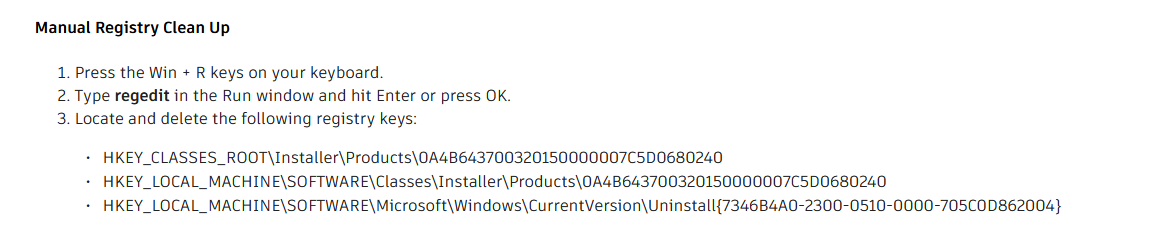 清理注册表来解决 Revit 安装问题